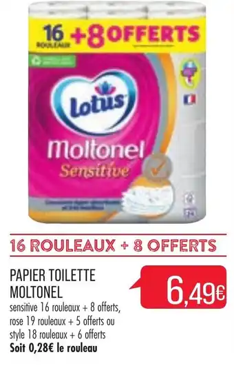 Match Papier toilette moltonel offre