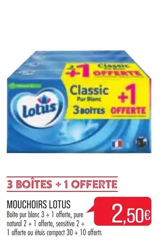 Mouchoirs lotus