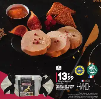 Foie gras de canard entier du gers IGP