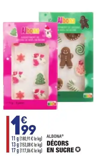 ALDI Décors en sucre offre