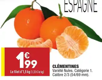 ALDI Clémentines offre