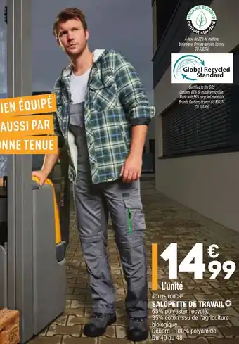 Salopette de travail