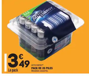 ALDI Pack de 20 piles offre
