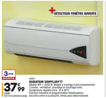 ALDI Radiateur soufflant offre