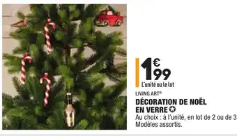 ALDI Décoration de Noël en verre offre