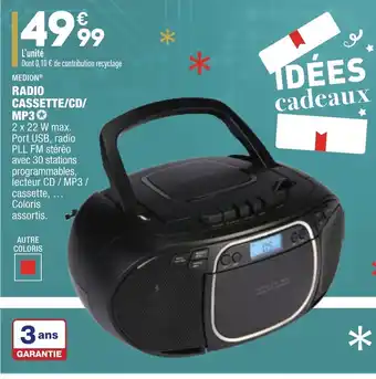 ALDI Radio cassette/CD/MP3 offre