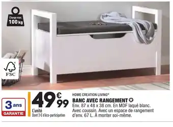 ALDI Banc Avec Rangement offre