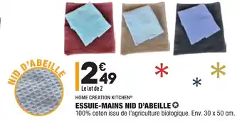 Essuie-Mains Nid d'Abeille