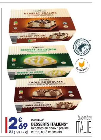 ALDI Dessert Italiens offre