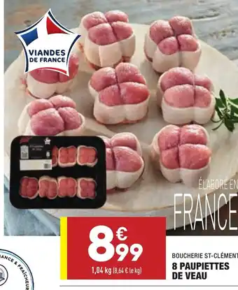 ALDI 8 Paupiettes de Veau offre