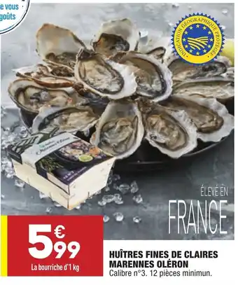 Huîtres Fines de Claires