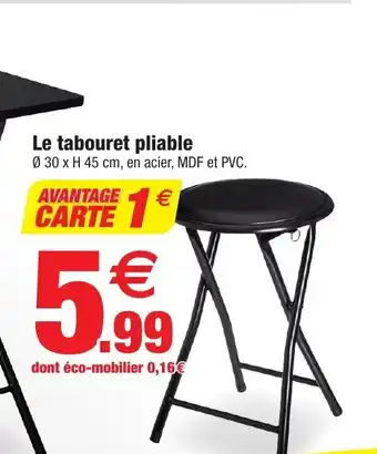 Bazarland Le Tabouret Pliable offre