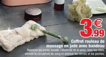 Coffret Rouleau de Massage En Jade Avec Bandeau