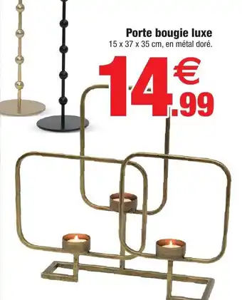 Bazarland Porte Bougie Luxe offre