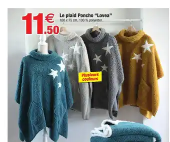 Le Plaid Poncho Lovea