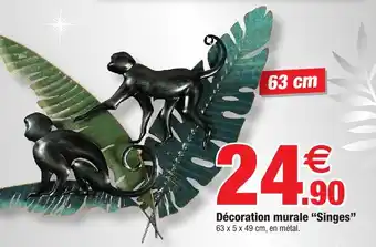 Bazarland Décoration Murale Singes offre