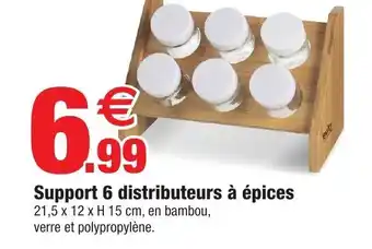 Bazarland Support 6 Distributeur à épices offre