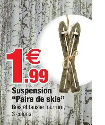 Bazarland Suspension Paire de Skis offre