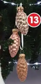 Bazarland La Suspension Trio de Pommes de Pin Pailletées offre