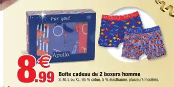 Boite Cadeau de 2 Boxers Homme