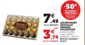 Super U Assortiment Chocolat Ferrero offre