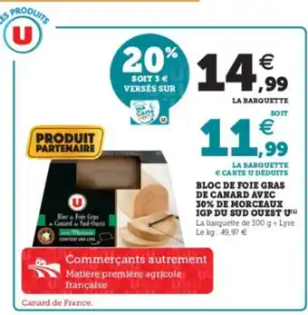 Bloc de Foie Gras de Canard Avec 30% de Morceaux