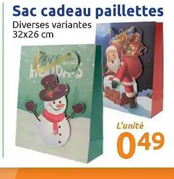 Sac Cadeau Paillettes