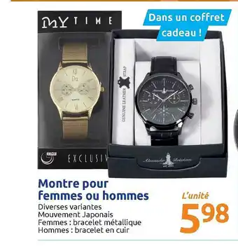 Action Montre Pour Femmes Ou Hommes offre
