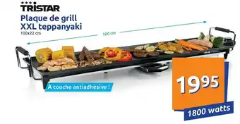 Action Plaque De Grill Xxl Teppanyaki Tristar offre