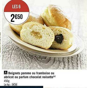 Beignets Pomme Ou Framboise Ou Abricot Ou Parfum Chocolat Noisette