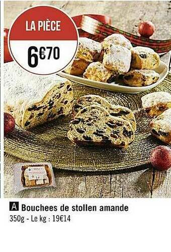 Bouchées De Stollen Amande