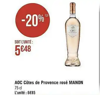 Côtes De Provence Rosé Manon