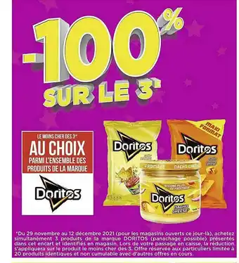 Casino Supermarchés L'ensemble Des Produits De La Marque Doritos offre