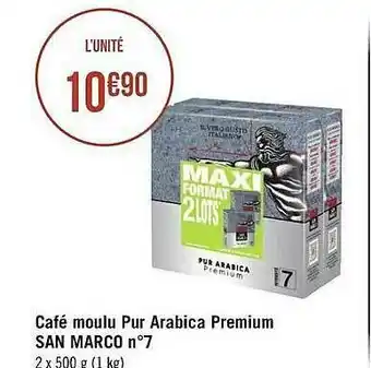 Café Moulu Pur Arabica Premium San Marco N°7