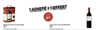 Géant Casino Igp Pays D'oc Cabernet Sauvignon Roche Mazet, Igp Pays D'oc Les Accords Roche Mazet Rouge offre