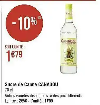 Géant Casino Sucre De Canne Canadou offre