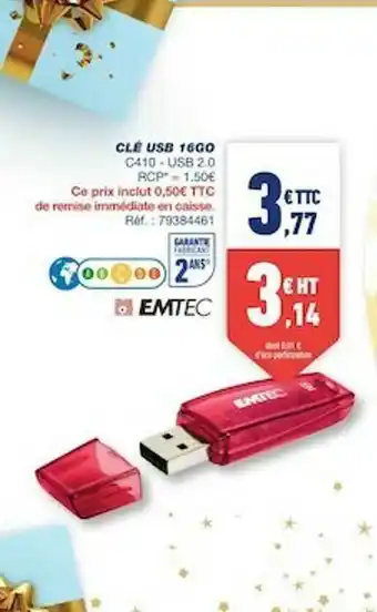 Bureau Vallée Clé Usb 16go offre