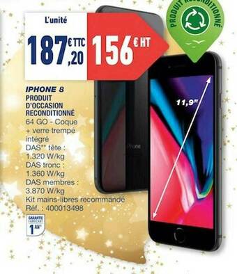 Bureau Vallée Iphone 8 offre