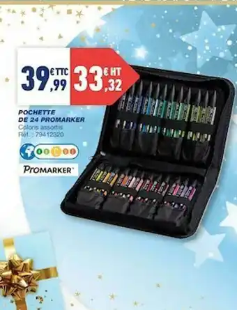 Bureau Vallée Pochette De 24 Promarker offre