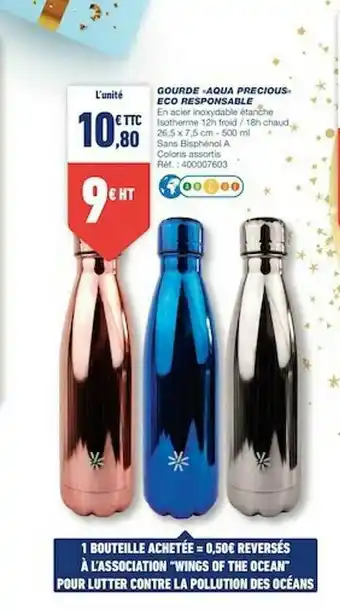 Bureau Vallée Gourde «aqua Precious» éco Responsable offre