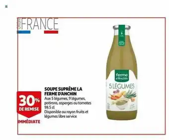 Auchan Soupe Suprême La Ferme D'anchin offre