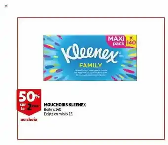 Auchan Mouchoirs Kleenex offre