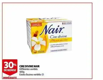 Auchan Cire Divine Nair offre