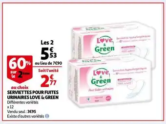 Auchan Serviettes pour fuites offre