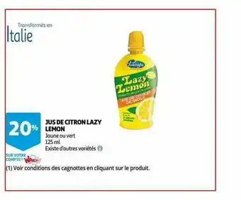 Auchan Jus De Citron Lazy Lemon offre