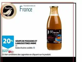 Auchan Soupe De Poissons Et Langoustines Mmm! offre