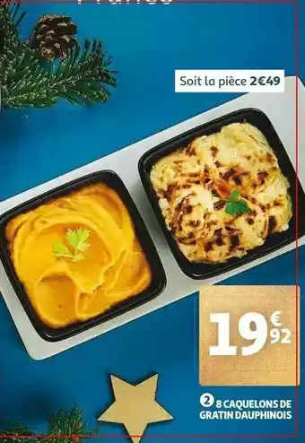 Auchan 8 Caquelons De Gratin Dauphinois offre