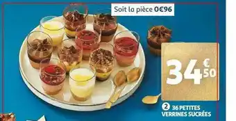 Auchan 36 Petites Verrines Sucrées offre