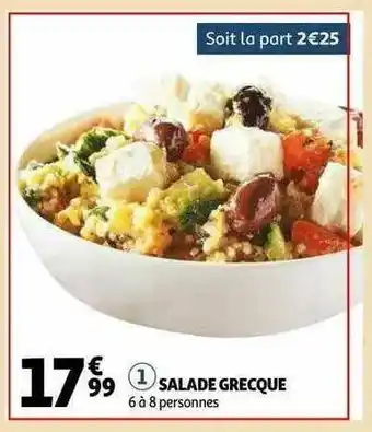 Auchan Salade Grecque offre