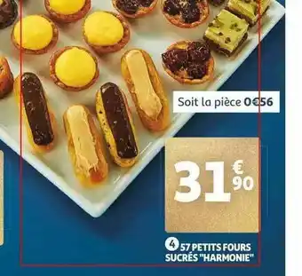 Auchan 57 Petits Fours Sucrés offre